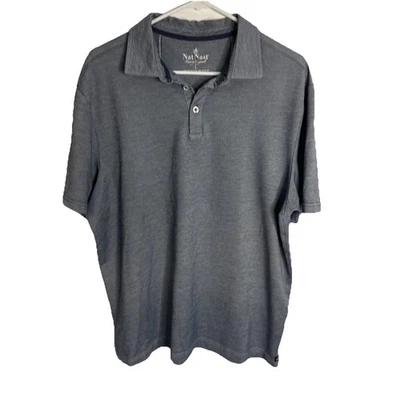 Nat Nast Luxury Originals Men's Polo Shirt Blue Short Sleeve Size Large L - Image 1 of 4