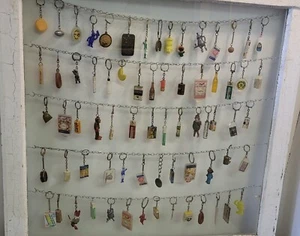 70 Advertising 1950's Keychains Beatles Washington Funeral Lux Soap Clarks Gum - Picture 1 of 12