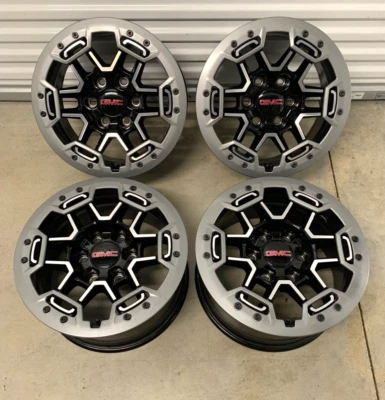 2024 17" GMC CANYON COLORADO AT4X Beadlock OEM Factory Wheels Rims ZR2 - Image 1 of 4