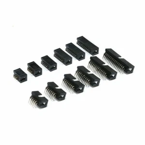 Pin recto/ángulo recto caja hebilla conector de enchufe de caja de hebilla de pin de paso 2,54 mm 6-50P DC3 - Imagen 1 de 6