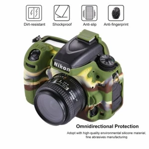Para Nikon D750 Cámara Cubierta Protectora Suave de Silicona Anti-rasguños - Picture 1 of 16