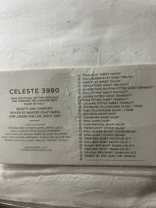 New Sferra Celeste Duvet Cover - King White - Picture 1 of 2