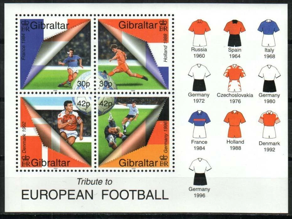 Sello Gibraltar 835a - Fútbol Europeo Foto 1 de 1