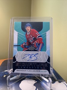2020-21 UPPER DECK S1 BRENDAN GALLAGHER SIGNATURE SENSATIONS AUTOGRAPH AUTO