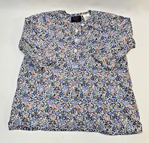 Liberty Art Fabrics For J Crew Floral Long Sleeve Top Baby Girl 6-12 Months - Picture 1 of 5