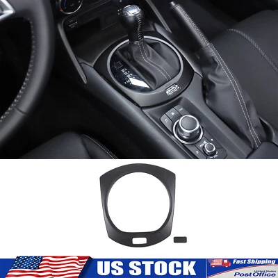 Cubierta inferior de palanca de cambios ABS negro mate para Mazda MX-5 Miata 2016-2023 Foto 1 de 4