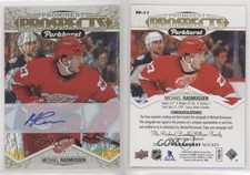 2018 Parkhurst Prominent Prospects Gold Michael Rasmussen #PP-11 Rookie Auto RC