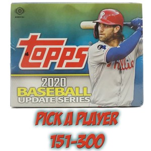 2020 Topps Baseball UPDATE SERIES Cards Rookies CARD *PICK A PLAYER* #151-300