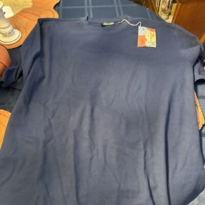 T-Shirt Anden Herren XXL blau kurzärmlig 100 % Pima Baumwolle neu mit Etikett $ 60 - Bild 1 von 4