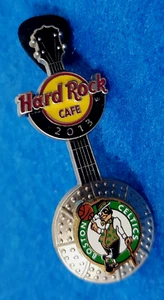 Prototipo Boston Celtics NBA Baloncesto 3D GUITARRA 2013 Hard Rock Café PIN - Imagen 1 de 1