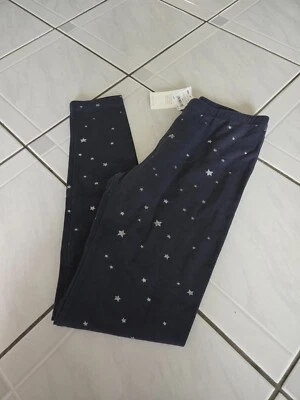 Leggings estampados estrellas Tea Collection negros plateados 12 nuevos con etiquetas Foto 1 de 3