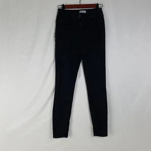 Pantalones de mezclilla Thread & Others para mujer 3 negros tiro alto ajustados jegging lavado oscuro - Imagen 1 de 11