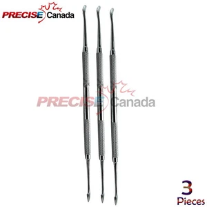 3 Pcs Dental Buser Elevator Periosteal Modified Retracting Lab Instruments - Picture 1 of 2
