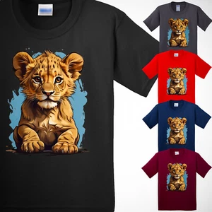 Funny Baby Lion King Kid's T-Shirt For Animal Lover Sarcastic New USA Gift Tee - Picture 1 of 14