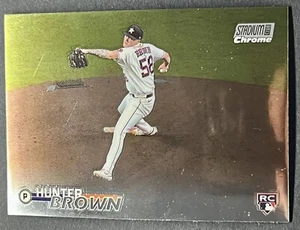 Hunter Brown RC Chrome 2023 Stadium Club #66 Houston Astros - Picture 1 of 2