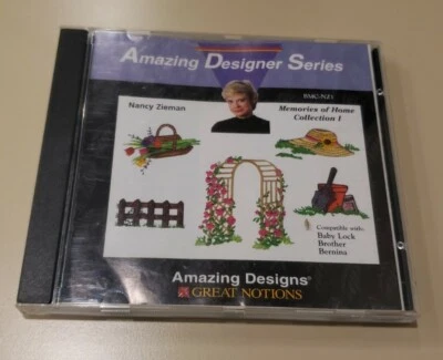 Amazing Designer Series Embroidery Card Noteworthy Nancy Zieman BMC-NZ1 - Image 1 of 4