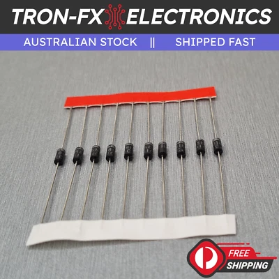 10PCS 1N5818 DIODE SCHOTTKY 30V 1A DO41 - image 1 of 4