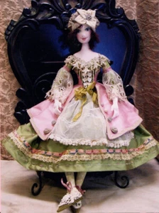 NOS (nuovo vecchio stock) bambola artistica in tessuto modello "Chelsea" di Barbara Willis - Foto 1 di 1