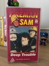 Fireman Sam VHS Deep Trouble 1995 ABC Australia Video Tape