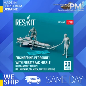 Reskit RSF48-0048 1/48 Engineering Personnel with Firestreak missle - Picture 1 of 2