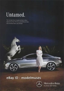 MERCEDES-BENZ 1-Page Magazine PRINT AD 2013 KARLIE KLOSS concept style coupe - Picture 1 of 1