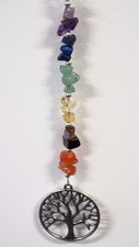 Tree of Life Chakra Natural Crystal Gemstones Hanging Dream Catcher Reiki Gift 2