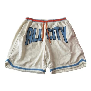 Pantalones cortos de baloncesto Just Don All Cities deletreados XXL multicolores para hombre - Imagen 1 de 7