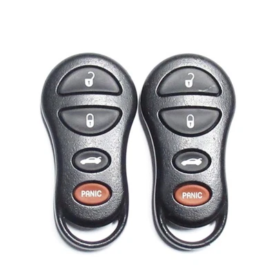 2 OEM 2002-2004 JEEP LIBERTY KEYLESS ENTRY REMOTE TRANSMITTER KEY FOB 04602260 Foto 1 de 3