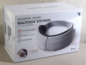 Sharper Image RealTouch™ Massaggiatore MASCHERA OCCHI Caldo + Freddo con Audio Bluetooth - NUOVO - Foto 1 di 11