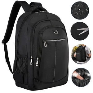 17.3" Men Women Laptop Backpack Waterproof Large Rucksack Travel School Book Bag - Picture 1 of 19