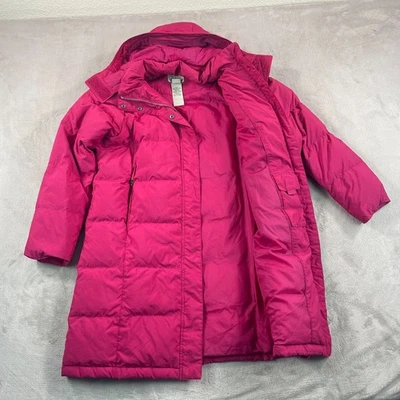 LL Bean Plumón de Ganso Aislado Puffer Abrigo Chaqueta Parka Mujer Mediano Con Capucha Cálido Foto 1 de 4