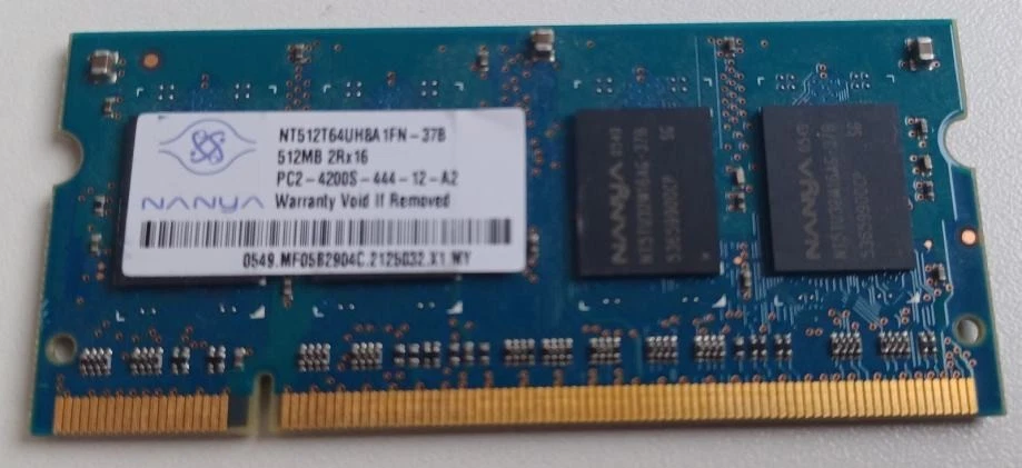 Laptop Memory 512MB 2RX16 PC2-4200S-444-12-A2 - Bild 1 von 1