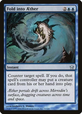 FOLD INTO AETHER - Fifth Dawn – MTG Magic the Gathering Card - Uncommon - Image 1 of 4