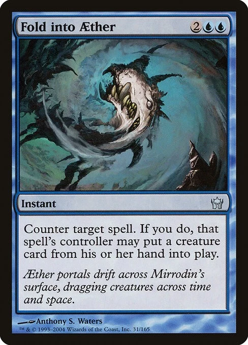 FOLD INTO AETHER - Fifth Dawn – MTG Magic the Gathering Card - Uncommon - Image 1 of 4