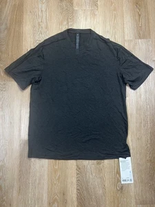 Lululemon Hemd Herren Medium Schwarz BeCalm Relaxed Fit Kurzarm Weich Stretch - Bild 1 von 7