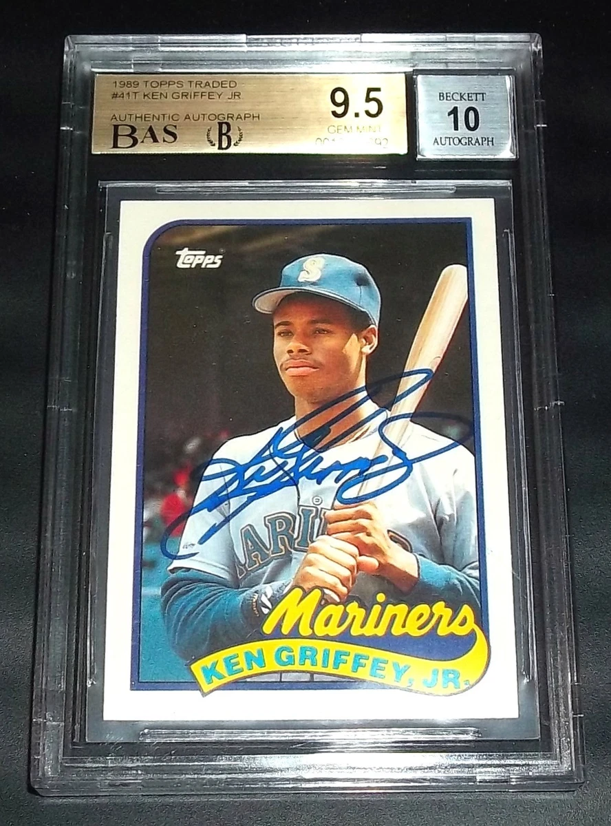 Topps Ken Griffey Jr Baseball Autographed Sports Trading Cards