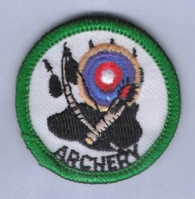 Patch Royal Ranger c1980 Archery Merit Badge Achievement Paw Green Border 2" - Image 1 of 3