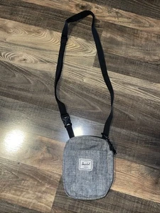 Bolso Bandolera de Viaje Informal Herschel Cruz Gris Claro Crosshatch Ajustable - Imagen 1 de 10