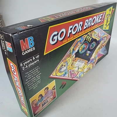 Go For Broke MB Games Vintage Board Game Complete Good Condition - Image 1 of 4