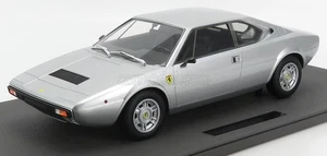 MODELLINO AUTO STATICO TOPMARQUES FERRARI DINO 308 GT4 COUPE 1973 SILVER 1/12 - Foto 1 di 8