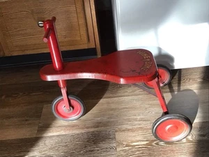 NICE VINTAGE 1920's KEYSTONE ? PRESSED STEEL Ride On HIKE BIKE SCOOTER TRICYCLE - Picture 1 of 22