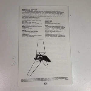 Vintage Rebel Assault 2 Trouble Shooting Guide Manual PC CD-ROM Windows 95 VG - Picture 1 of 2