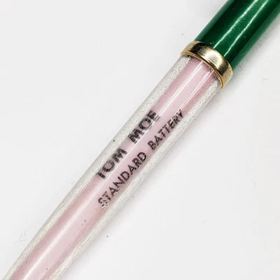 c1960s Standard Battery Salesman "Tom Moe" Business Advertise Pen Clear Pink G4 - Image 1 of 4