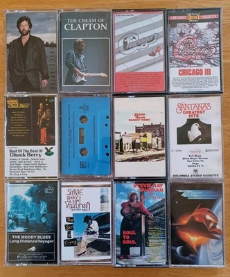Lot Of 12  Miscellaneous Rock Cassettes Tapes  - Image 1 of 4