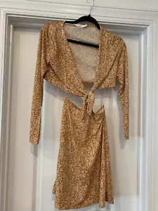 Lush 2 Piece Dress Crop Waist Tie Dress Size Med NWOT - Picture 1 of 7