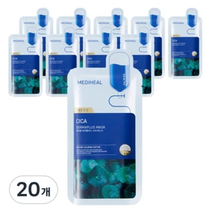 Korean Beauty MEDIHEAL Dermaplus Cica Mask – Sensitive Skin Solution(20 Sheets) - Picture 1 of 9