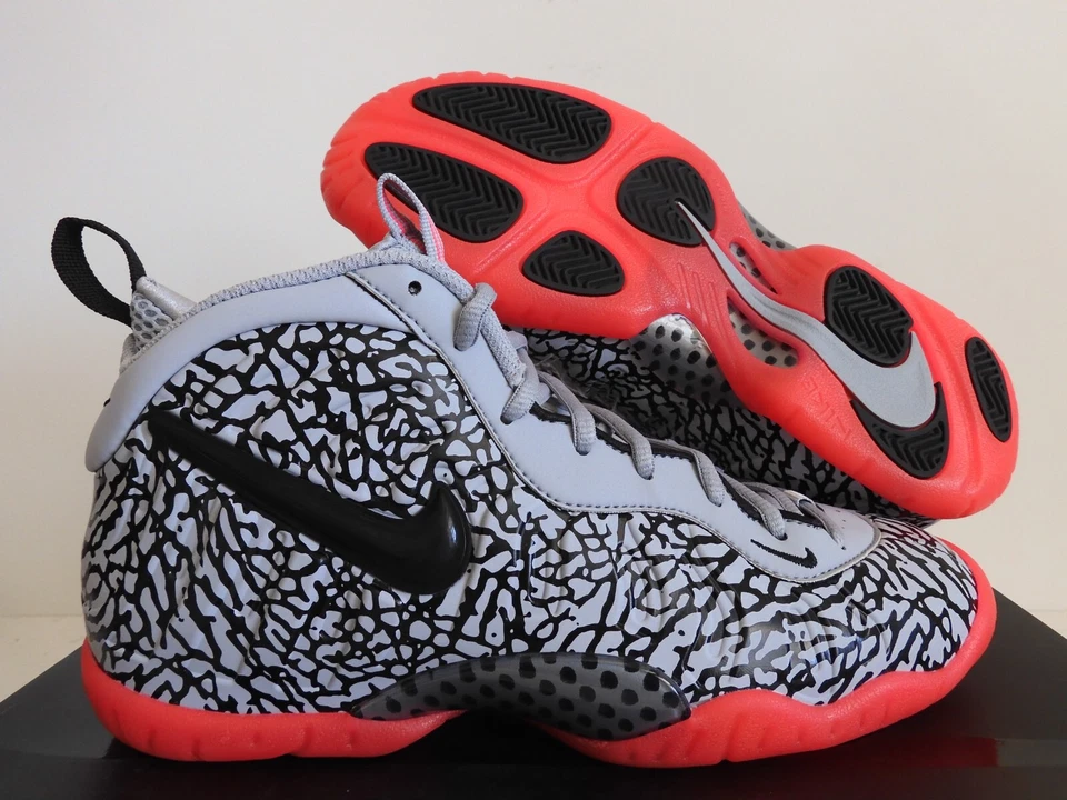 Size 7 (GS) - Nike Little Posite Pro Mid Elephant Print