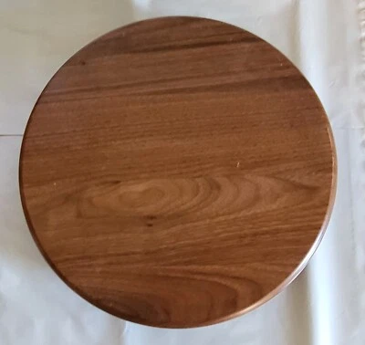 Madera de nogal hecha a mano Lazy Susan Foto 1 de 2