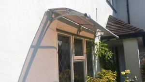 CANOFIX 650x2500mm Hágalo Usted Mismo Puerta Toldo Policarbonato Voladizo Porche Patio Pasarela - Imagen 1 de 11