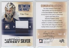 2010-11 ITG Between the Pipes Game-Used Silver Jersey /30 Pekka Rinne #M-48